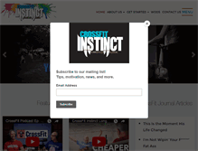 Tablet Screenshot of crossfitinstinct.com